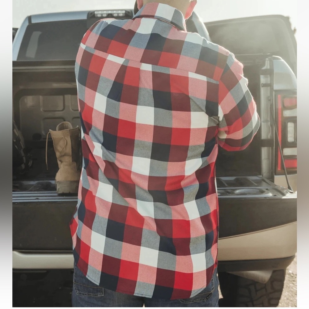 DIXXON Red, Bue, and White Checkered Shirt - Picture 3 of 9